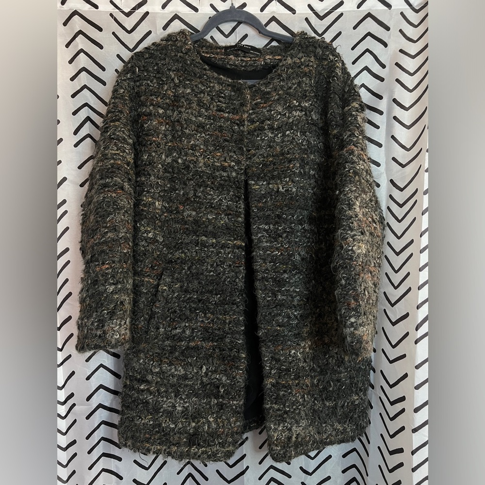 Zara Basic Outwear Coat Size S